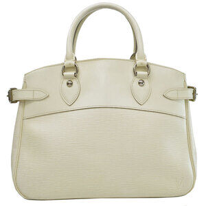 Louis Vuitton Epi Passy White Leather Handbag